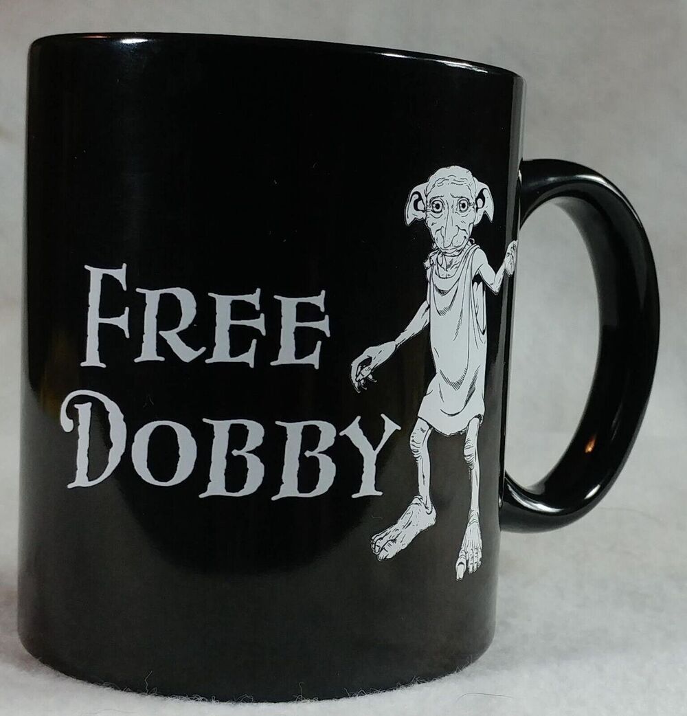 Harry Potter Free Dobby 12 oz Coffee Mug Black Paladone House Elf